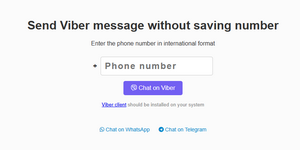 Написать в Viber